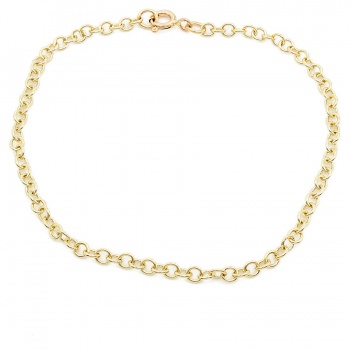 9ct gold 7 ins trace Bracelet